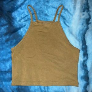 H&M Olive Green Halter Top